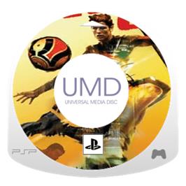 Artwork on the Disc for FIFA Street 2 on the Sony PSP.