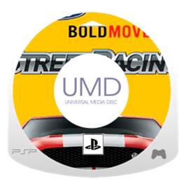 Artwork on the Disc for Ford Bold Moves Street Racing on the Sony PSP.