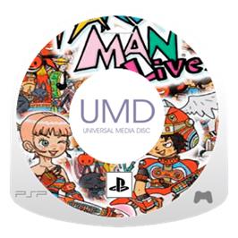Artwork on the Disc for Gitaroo Man Lives on the Sony PSP.