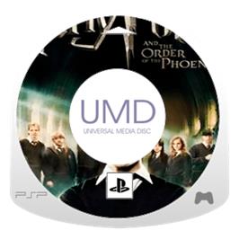 Artwork on the Disc for Harry Potter and the Order of the Phoenix on the Sony PSP.