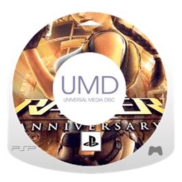 Artwork on the Disc for Lara Croft Tomb Raider: Anniversary on the Sony PSP.
