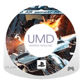 Artwork on the Disc for M.A.C.H.: Modified Air Combat Heroes on the Sony PSP.