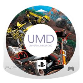 Artwork on the Disc for MX vs. ATV: On the Edge on the Sony PSP.