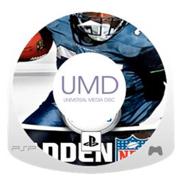Artwork on the Disc for Madden NFL 7 on the Sony PSP.
