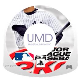 Artwork on the Disc for Major League Baseball 2K6 on the Sony PSP.