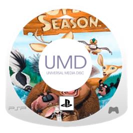 Artwork on the Disc for Open Season on the Sony PSP.