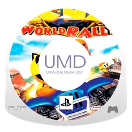 Artwork on the Disc for Pac-Man World Rally on the Sony PSP.