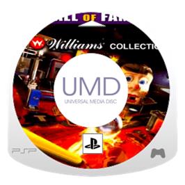 Artwork on the Disc for Pinball Hall of Fame: The Gottlieb Collection on the Sony PSP.