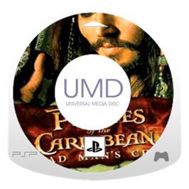 Artwork on the Disc for Pirates of the Caribbean: Dead Man's Chest on the Sony PSP.