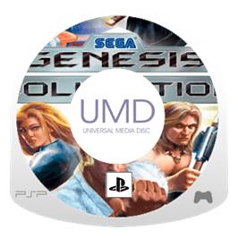 Artwork on the Disc for SEGA Genesis Collection on the Sony PSP.