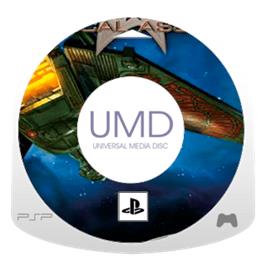 Artwork on the Disc for Star Trek Tactical Assault on the Sony PSP.