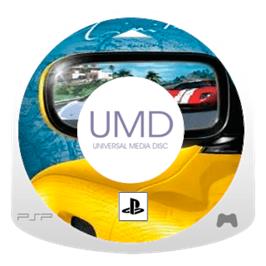 Artwork on the Disc for Test Drive Unlimited on the Sony PSP.