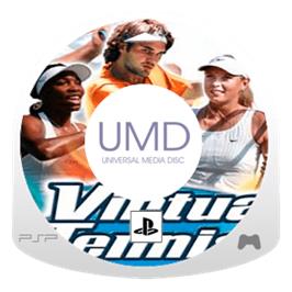 Artwork on the Disc for Virtua Tennis: World Tour on the Sony PSP.