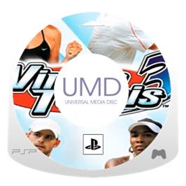 Artwork on the Disc for Virtua Tennis 3 on the Sony PSP.
