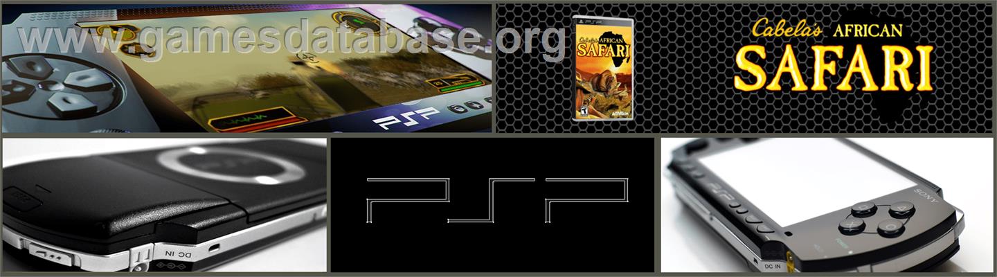 Cabela's African Safari - Sony PSP - Artwork - Marquee