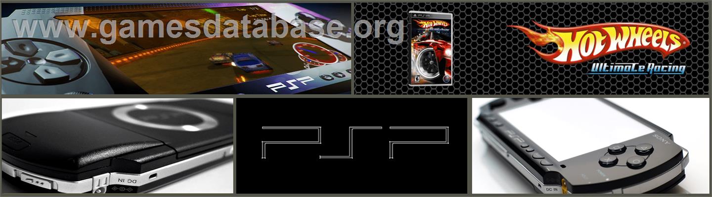 Hot Wheels: Ultimate Racing - Sony PSP - Artwork - Marquee