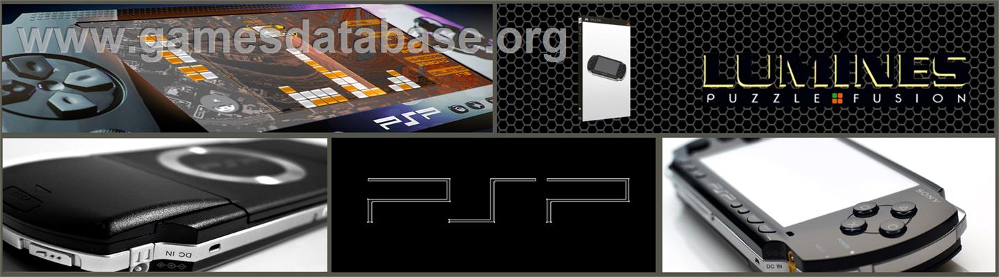 Lumines: Puzzle Fusion - Sony PSP - Artwork - Marquee