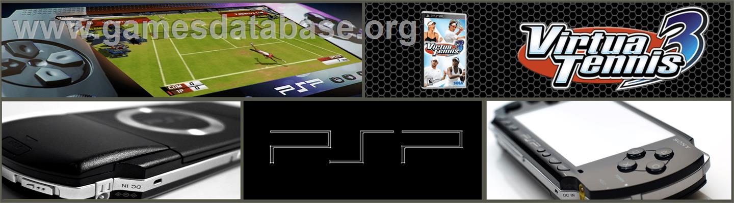 Virtua Tennis 3 - Sony PSP - Artwork - Marquee