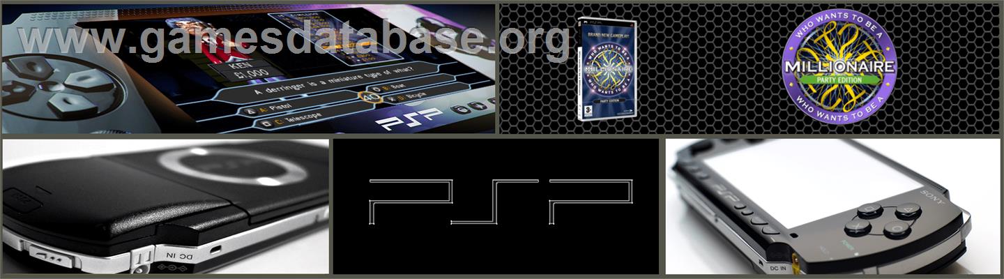 Who Wants to be a Millionaire: Party Edition - Sony PSP - Artwork - Marquee