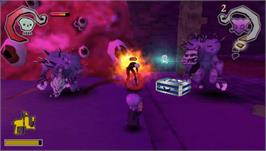 In game image of Death Jr. (Limited Edition) on the Sony PSP.