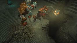 In game image of Dungeon Siege: Throne of Agony on the Sony PSP.