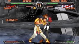 In game image of Guilty Gear XX #Reload on the Sony PSP.