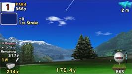 In game image of Hot Shots Golf: Open Tee on the Sony PSP.