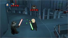 In game image of LEGO Star Wars 2: The Original Trilogy on the Sony PSP.