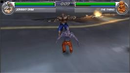 In game image of Marvel Nemesis: Rise of the Imperfects on the Sony PSP.