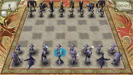 In game image of Online Chess Kingdoms on the Sony PSP.