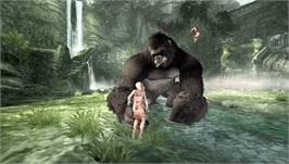 In game image of Peter Jackson's King Kong: The Official Game of the Movie on the Sony PSP.
