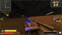 In game image of Pursuit Force: Extreme Justice on the Sony PSP.
