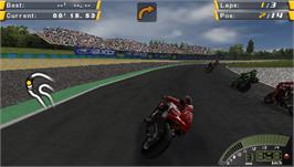 In game image of SBK-07: Superbike World Championship on the Sony PSP.
