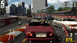 In game image of TOCA Race Driver 2 on the Sony PSP.