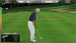 In game image of Tiger Woods PGA Tour 6 on the Sony PSP.