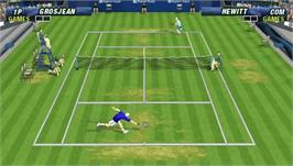 In game image of Virtua Tennis: World Tour on the Sony PSP.