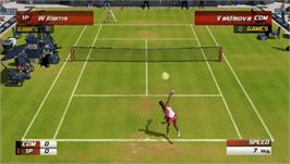 In game image of Virtua Tennis 3 on the Sony PSP.