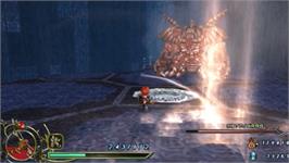 In game image of Ys VI: The Ark of Napishtim on the Sony PSP.