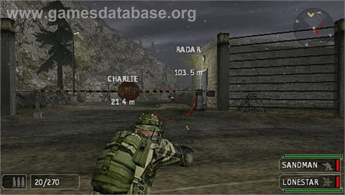 SOCOM: U.S. Navy SEALs - Fireteam Bravo 2 - Sony PSP - Artwork - In Game