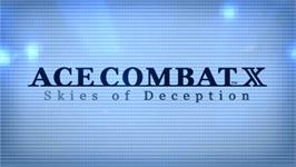 Title screen of Ace Combat X: Skies of Deception on the Sony PSP.