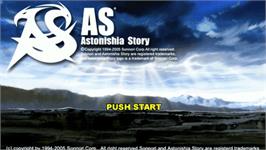 Title screen of Astonishia Story on the Sony PSP.
