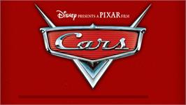 Title screen of Cars on the Sony PSP.