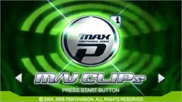 Title screen of DJ Max Portable on the Sony PSP.