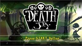 Title screen of Death Jr. (Limited Edition) on the Sony PSP.