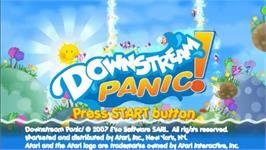 Title screen of Downstream Panic on the Sony PSP.