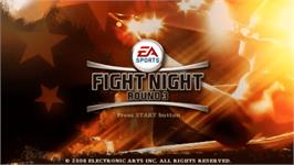 Title screen of Fight Night Round 3 on the Sony PSP.