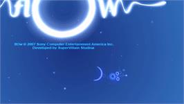 Title screen of Flow on the Sony PSP.