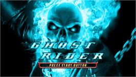 Title screen of Ghost Rider on the Sony PSP.