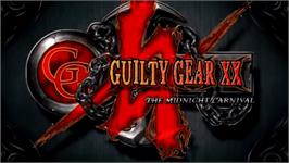 Title screen of Guilty Gear XX #Reload on the Sony PSP.