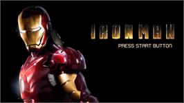Title screen of Iron Man on the Sony PSP.